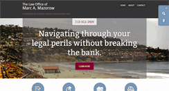 Desktop Screenshot of mazorowlaw.com